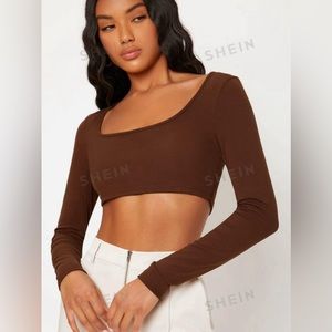 SHEIN Slim Fit Crop Top
